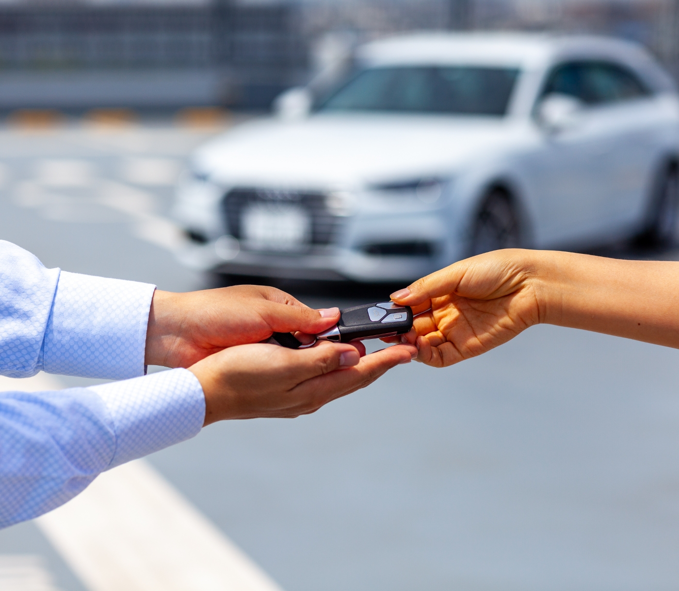 販売中の車の応対について